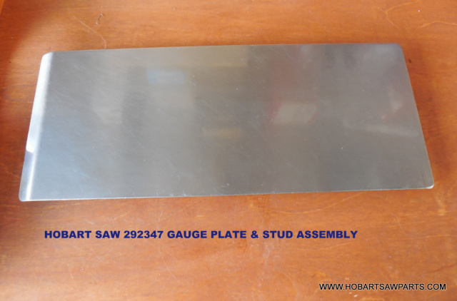 Gauge Plate & Stud Assembly for Hobart 5700, 5701, 5801, 6614 & 6801 Meat Saws.
